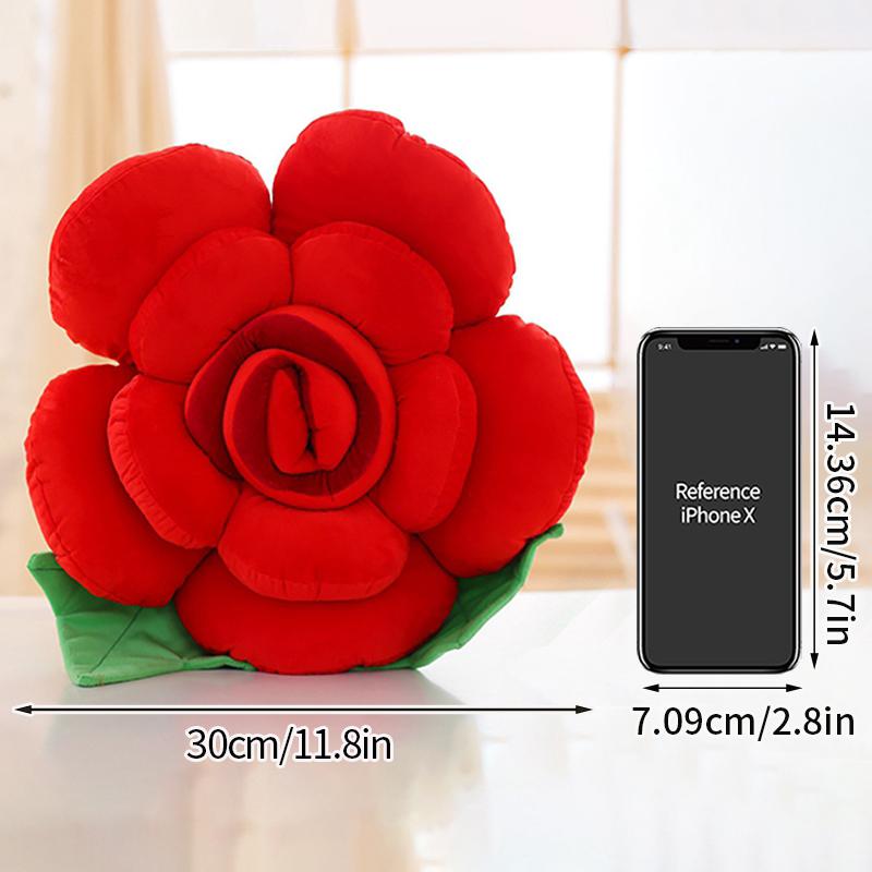 

Декоративная подушка в виде цветка розы, мягкая подушка для сиденья дивана, декоративная подушка для окна в спальне, подарки на день святого валентина на день рождения As picture