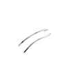For Benz GLC X254 2023-2024 Silver Steel Rear View Mirror Strip Molding Trim 2PC