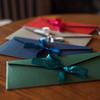 5pcs Colorful Ribbons Envelopes Kawaii Bowknot Letter Pads Cover Wedding Party Invitation Cards Envelopes School Office Supplies