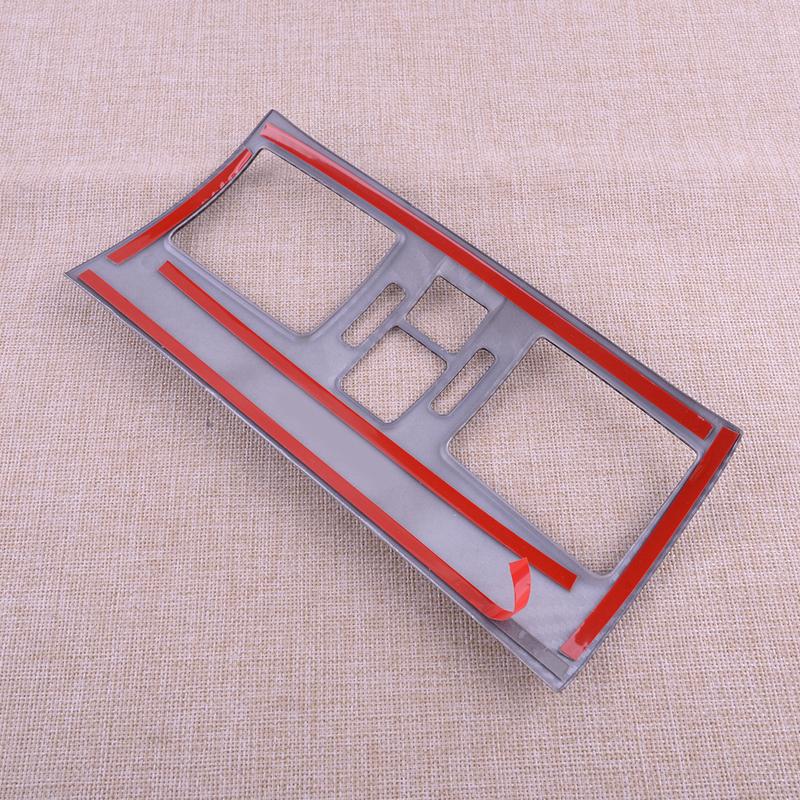 Car Center Console Air Vent Outlet Trim Cover Frame ABS Black Carbon Fiber Style Fit for Subaru WRX STi 2015-2017 2018