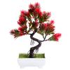 Artificial Bonsai Vivid Easy Care Colorfast Decorative Fake Pine Tree Bonsai Home