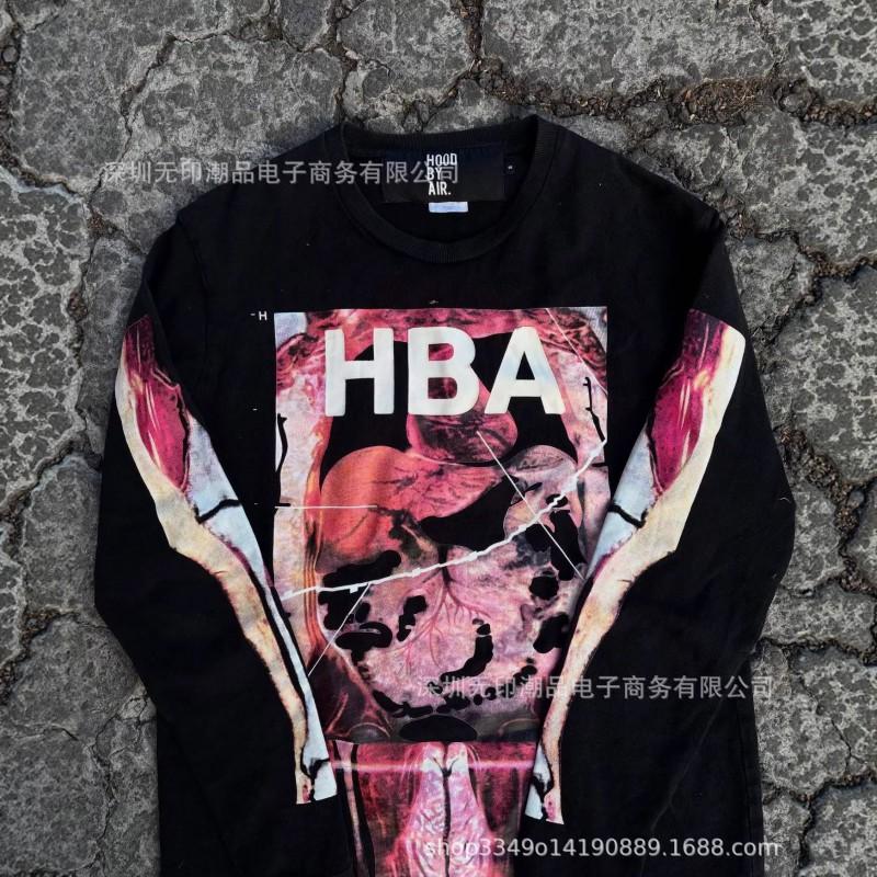 Oversized Black Hooded Sweatshirt 3D Graphic Print Streetwear Long Sleeve Casual Top