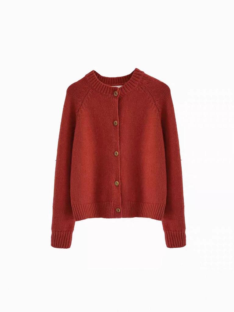 Korean Style Women's Loose Knit Cardigan - Autumn 2026