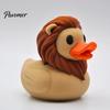 Miniature Animal Statues Cute Lion Duck Figurine, 3D Printed Desktop Ornament, Creative Collectibles Statue for Car Dashboard Shelf Decor, Gift