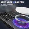 For Samsung Galaxy S21 Ultra 5G Case Magnetic Slim-Fit PC+TPU Phone Shell with Slide Lens Cover