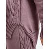 IHUASU Laid-back Loose Pullover Sweater Set for Women's Autumn and Winter, Simple Wide-leg Pants, Stylish Knitted V-neck Two Sets