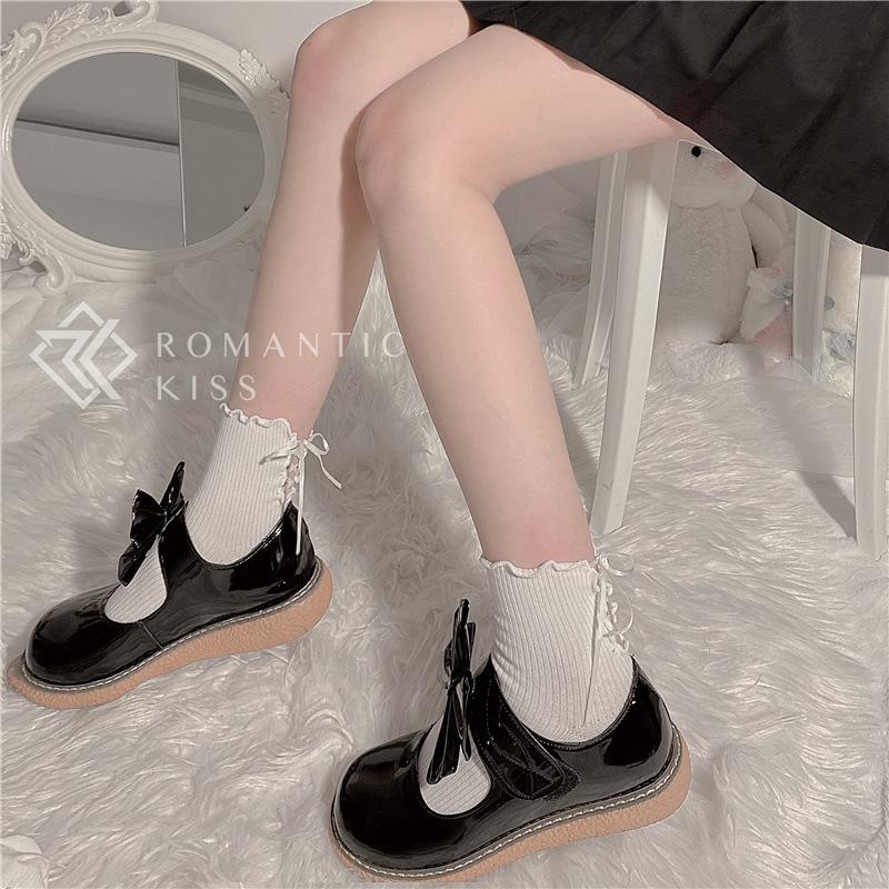 Japanese Jk Socks Women'S Fungus Lace Straps Lolita Soft Sister Socks Summer Thin Tube Socks Student Lolita