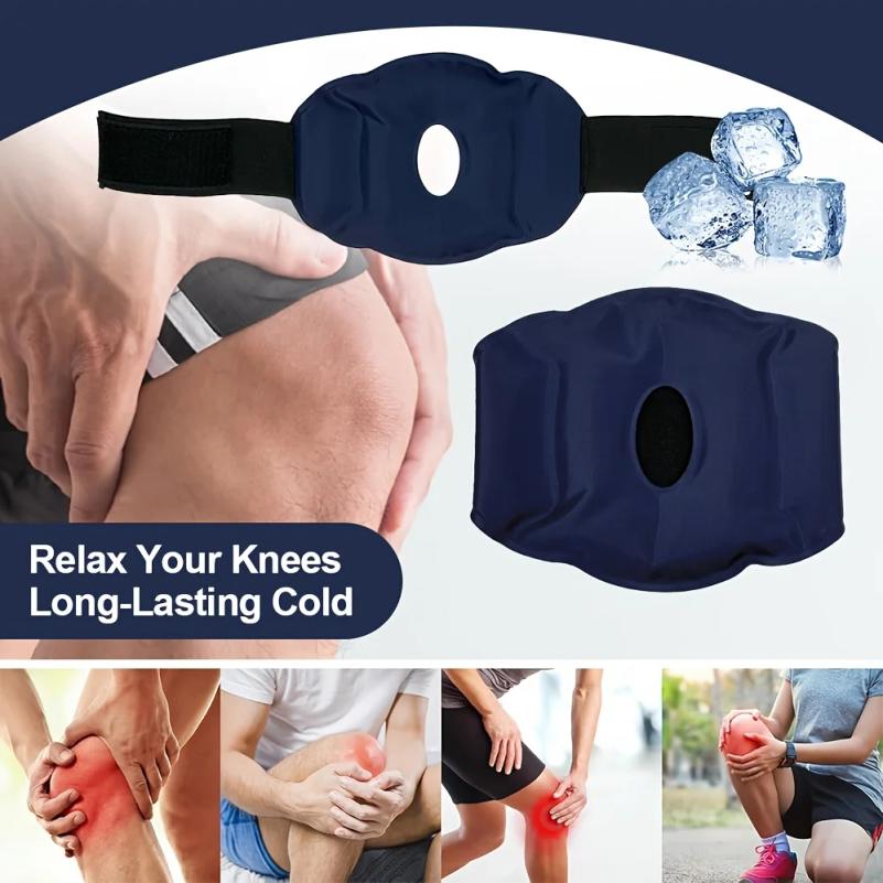 Reusable Knee Ice Pack Wrap Ice Pack for Knee Adjustable Cold Compress Cold Therapy Gel Pads for Pain Relief Sports Injuries
