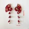 Lovely Bell Kimono Sakura Hairpin Flower Sakura Tassel Fan Hair Clip Kimono Chinese Style Hanfu Fan Hair Clip Photo Pros