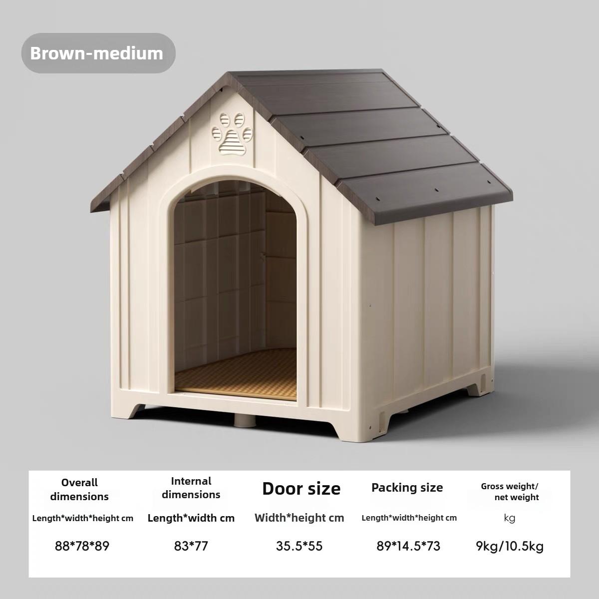 

Dog House Outdoor Dogs Kennel Waterproof and Sun-proof Dogs Cage Solid and Firm Dog Accessories Moisture-proof Pet Supplies