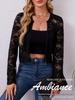 2025 Autumn/Winter Women's Elegant Long-Sleeve Lace Cardigan