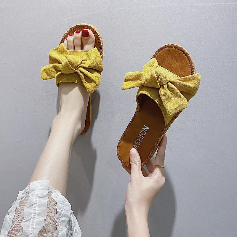 Fashion New Popular Slippers Casual Big Size Low Shoes Flower Slides Luxury Soft Flat Leisure Fabric Hoof Heels Fashion Floral Cotton