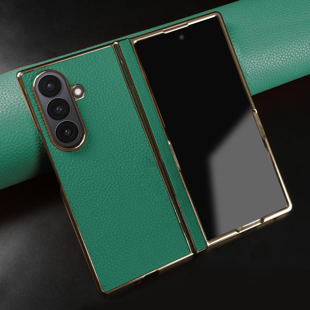Līču īstas ādas maciņš priekš Samsung