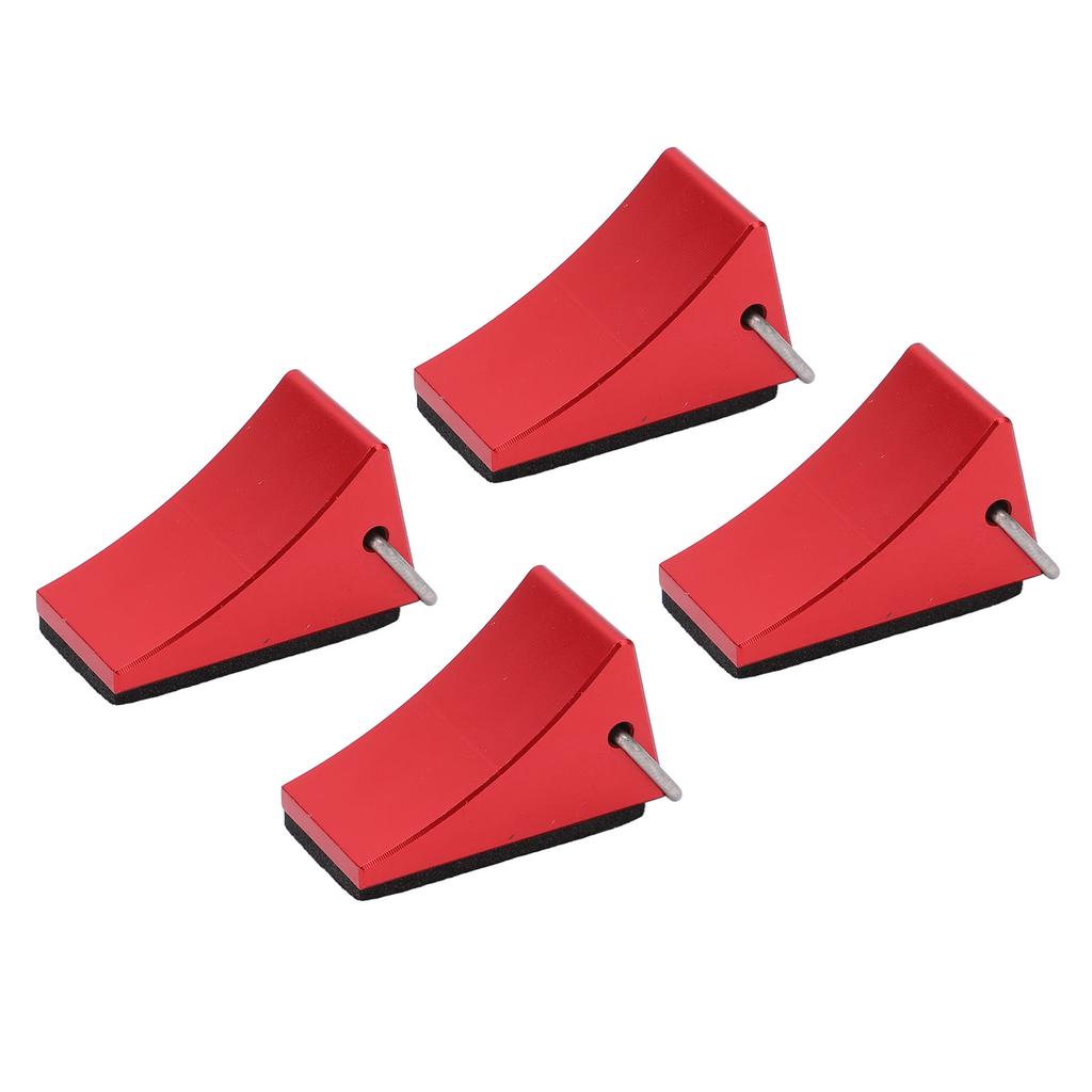 4PCS RC Model Car Wheel Chock Good Fixation Anti Slip Bottom RC Aluminum Alloy Wheel Chock for Redcat Gen8 for Axial