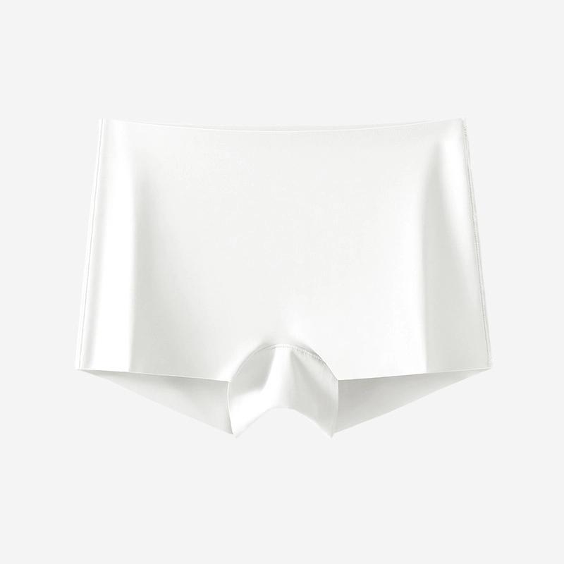 

Безопасные шорты женские бесшовные антибликовые не скручивающиеся со средней посадкой тонкие леггинсы два в одном боксеры из ледяного шелка для женщин XXL белый