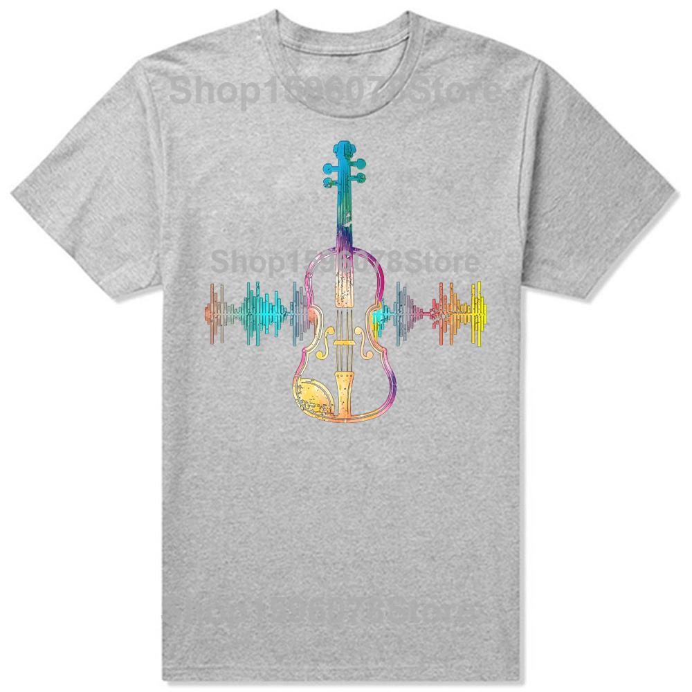 Mens Clothing Music Notes Classical Musician Violin Player Oversized Tshirt Cotton Tshirt Custom Tees Tops Fitness T Shirt