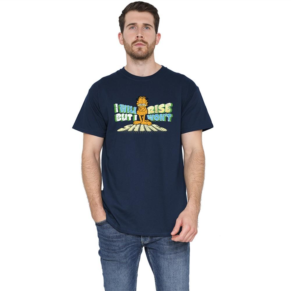 Garfield Rise Not Shine T-Shirt S-5XL Navy XXL