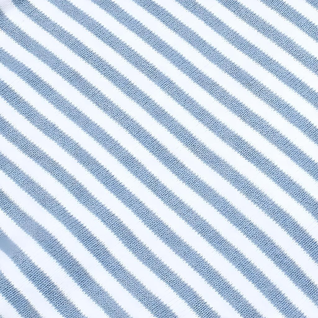 Michael Kors Striped Round Neck Pullover Short Sleeve T-Shirt Women Tops Blue MS260BS5BU424
