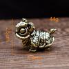 Pure Copper Octopus Statue Vintage Brass Lion Fox Figurines Desktop Feng Shui Ornament Miniatures Antique Tea Pet Crafts