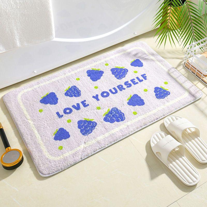 Bathroom Floor Mat Toilet Door Toilet Absorbent Foot Mat Non-slip Bedroom Bed Rug Entry Mat