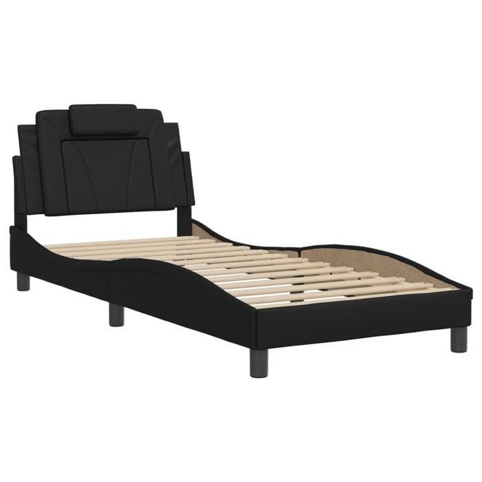 VidaXL Bed Frames with Headboard, Upholstered Bed, Slat Base, Single Bed, Adult Bedroom Bed 3208061