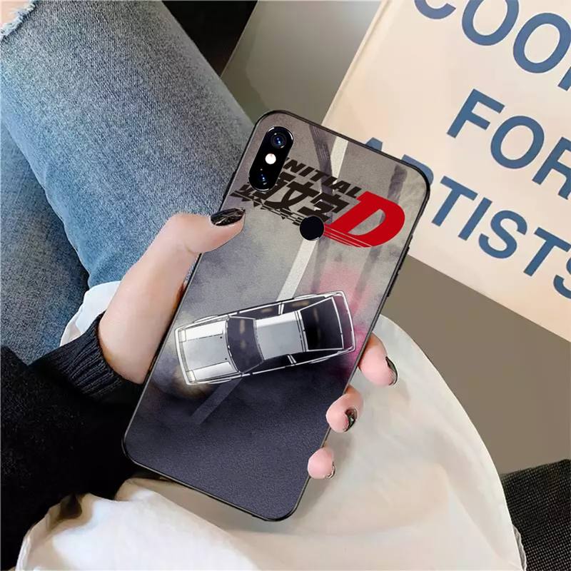 Initial D AE86 Cartoon Auto Luxus Design Abdeckung Telefon Fall Für Xiaomi Redmi Hinweis 7 8 9 t max3 s 10 pro lite