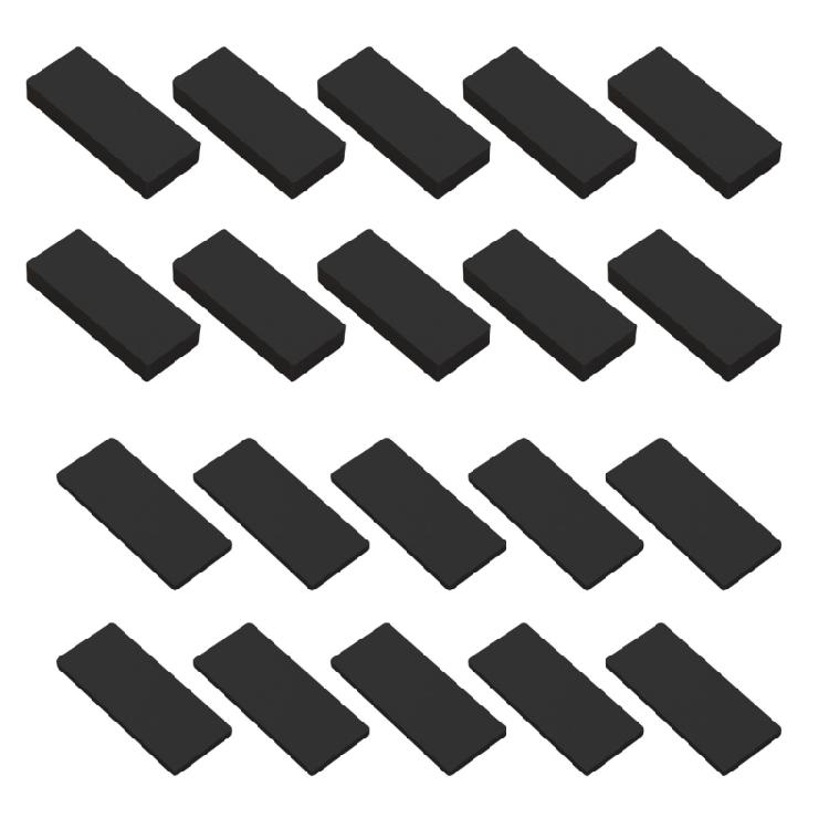 20Pcs Black Headboard Bumper Furniture Wall Protectors Antivibration Soundproof Pad Self Adhesive Furniture Pad 1