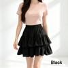 Fashion Women High Waist Tiered Cake Mini Skirt, Sweet Ruffle Layered A-Line Flared Skirt, Lightweight Breathable Casual Short Skirt for Summer