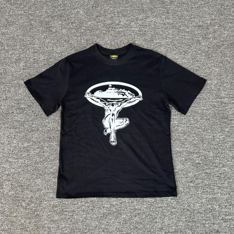Corteiz Short Sleeve T-Shirt Mens Loose Fit Graphic Print Crew Neck Casual Streetwear Tee