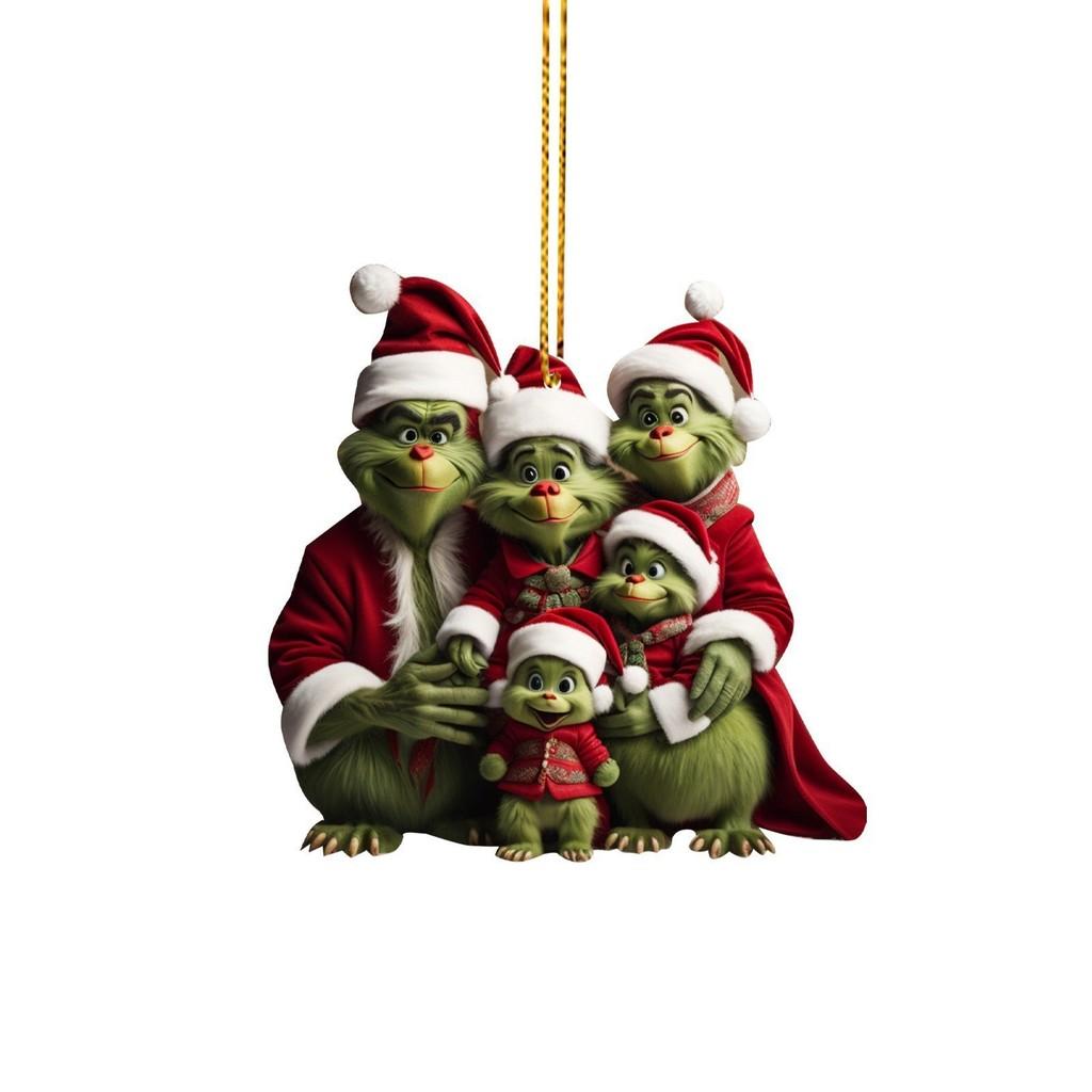 

Рождественское семейное восхитительное украшение для автомобиля, акриловая декорация для дома и автомобиля жёлтый