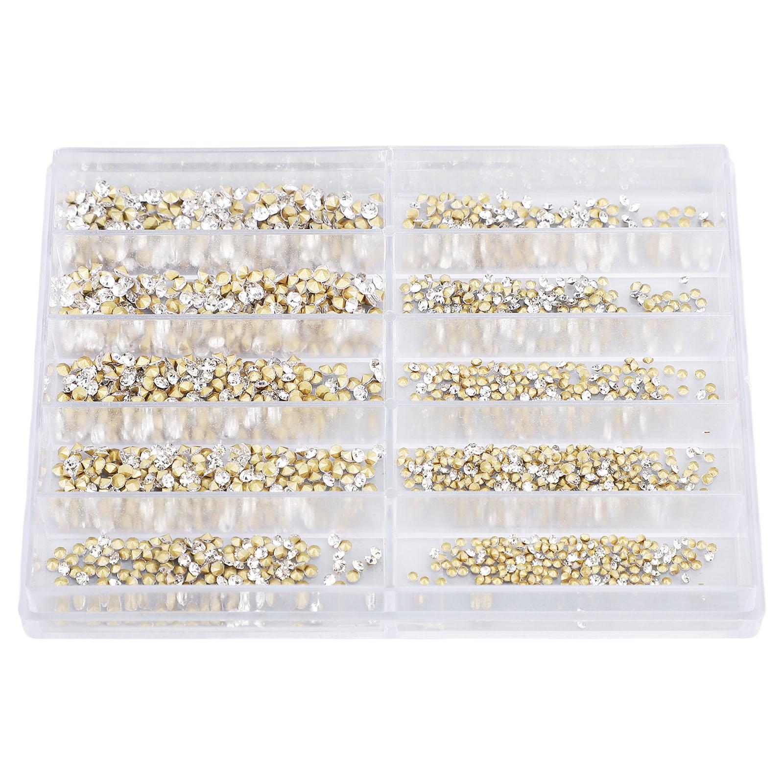 

Кристаллы для рукоделия Стразы Кристалл 10-ячеечная коробка Упаковано Украшение для часов Запасные части Инструмент для ремонта Аксессуары