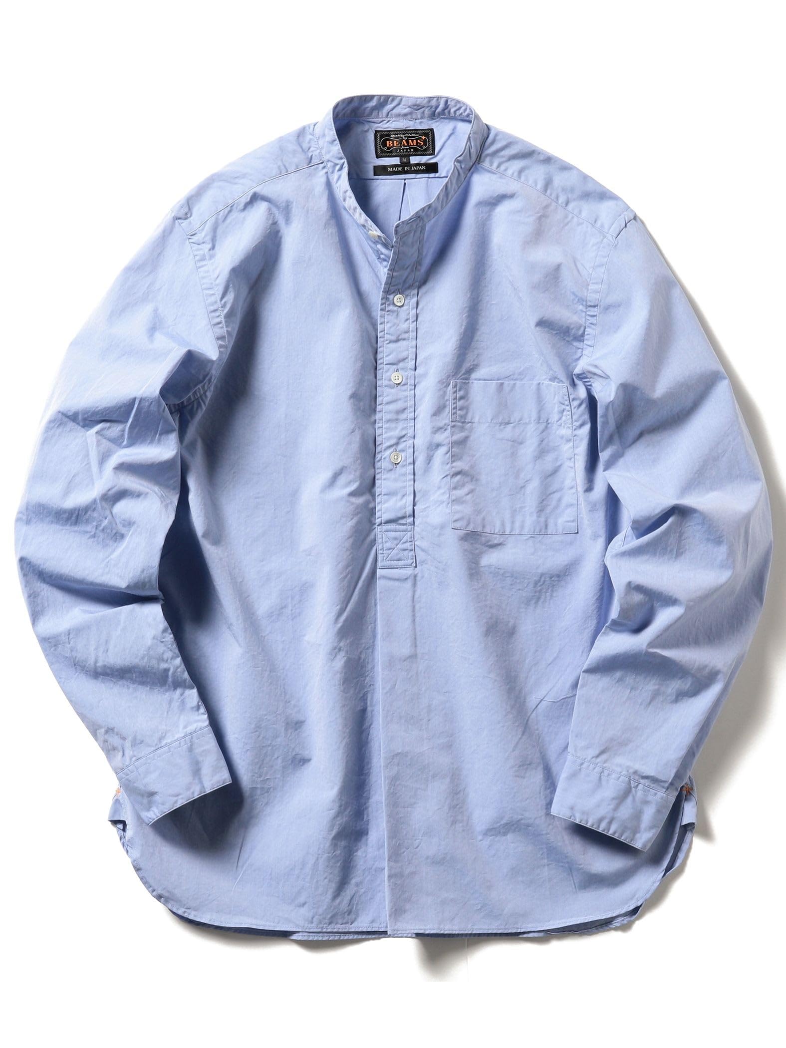 

Beams Plus Пуловер с широким воротником-стойкой Размер SAX 38110014139 Мужская рубашка, XL,