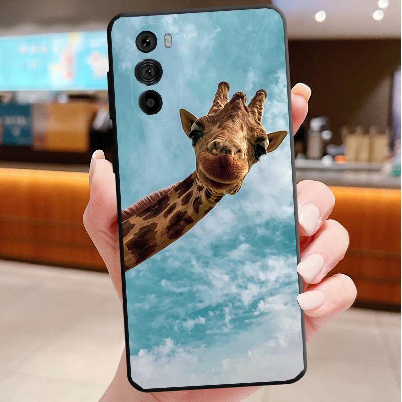 Phone Case For Motorola Edge 60 50 40 Pro 60 50 40 30 Ultra Neo Fusion Moto G Stylus G Giraffe Animal