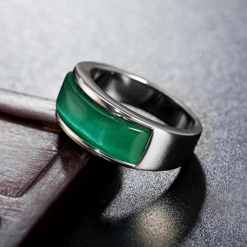 

Модное простое кольцо на палец из титановой стали для мужчин и женщин с драгоценными камнями в Европе и США 10