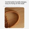 Handwoven Wall Hanging Basket Faux Rattan Faux Rattan Storage Basket  Bedroom Organizer