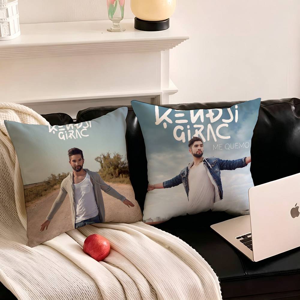1pc French Singer K-kendji Girac Pillow Case Fashion Square Pillowcase Bedroom Sofa Room Ins Decoration Leisure