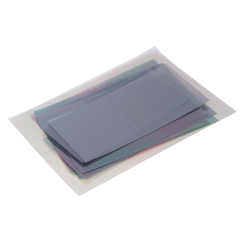 Verschiedene Größen Polarisationsfolie Polarisator Uhr Multimeter Rechner LCD-Display Reparatur Polarisation 0 Grad/90 Grad