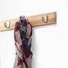 ABBP-Bamboo Wall Hooks Set - 4 Wooden Hooks For Clothes, Kitchen & Bathroom, Home Decor Hanger Hooks