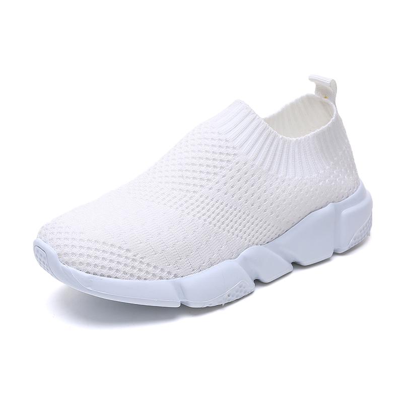 Fashion Rimocy Spring Summer Knitting Sneakers Women Light Breathable Mesh Flats Woman Non-slip Soft Bottom Casual Socks Shoes 2025