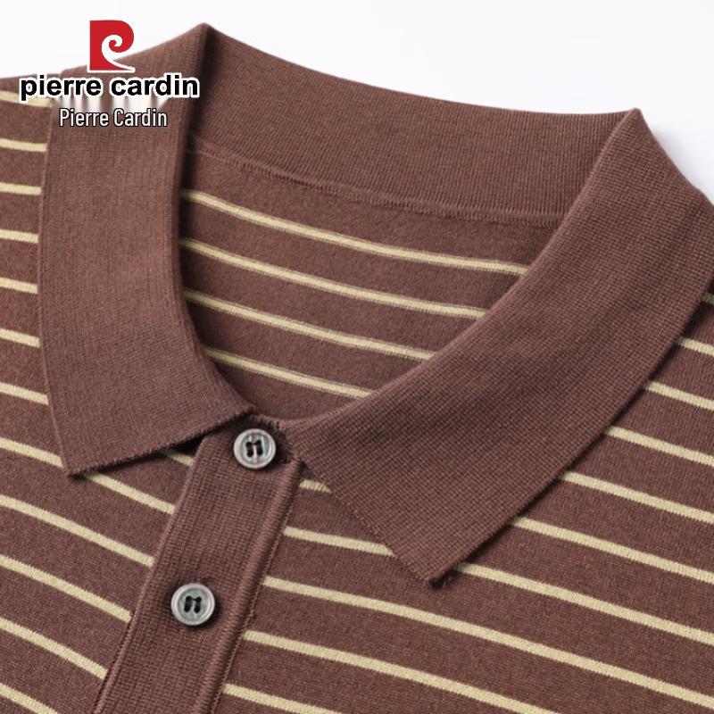 Pierre Cardin Men's Striped Short Sleeve Polo Shirt