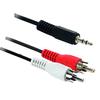 3.5Mm Jack To 2 Rca Stereo Audio Car Cable 3.5 Mm Male To 2Rca Male Coaxial Aux Cable Splitter For Tv Laptop Mp3 Speakers