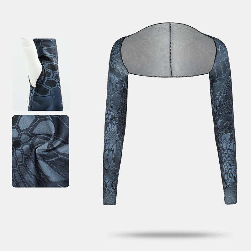 UV Protection Shrug Cooling Cycling Shawl Sun Cover Golf Stretch Breathable Casual Wear Summer Thumb Hole Driving Arm Sleeve
