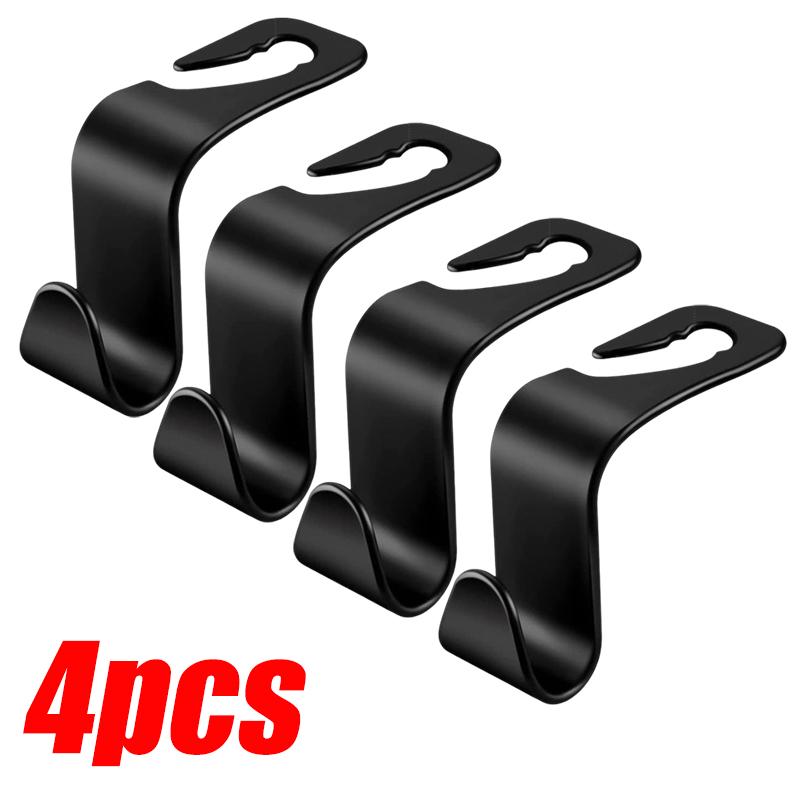 Universelle Auto Rücksitzhaken Auto Innenraumteile Tasche Aufbewahrungshänger Kopfstützenhalter Hängender Halter Langlebig Tragkraft 20kg