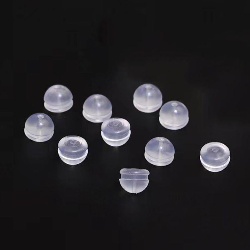 

Силиконовый беруш, задняя заглушка, защита от выпадения, клипса-заглушка для сережек из 18-каратного золота, сверхплотная, позолоченная, гипоаллергенная, удобный гаджет, ультратонкая, нескользящая, круглая Silicone ear plug 4 pairs + one more pair