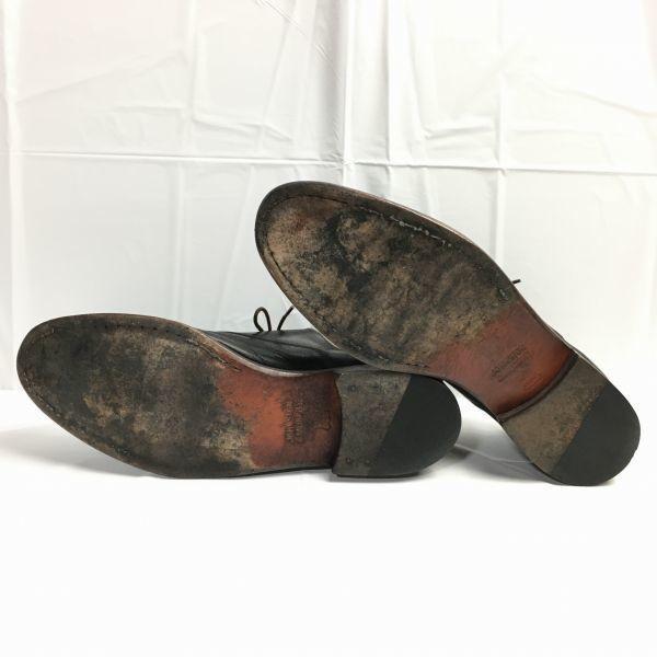 Johnston & Murphy Storlek 13M (30.531.0cm) Cap Toe Straight Tip Business Shoes Svart Herrskor(BEGAGNAD)