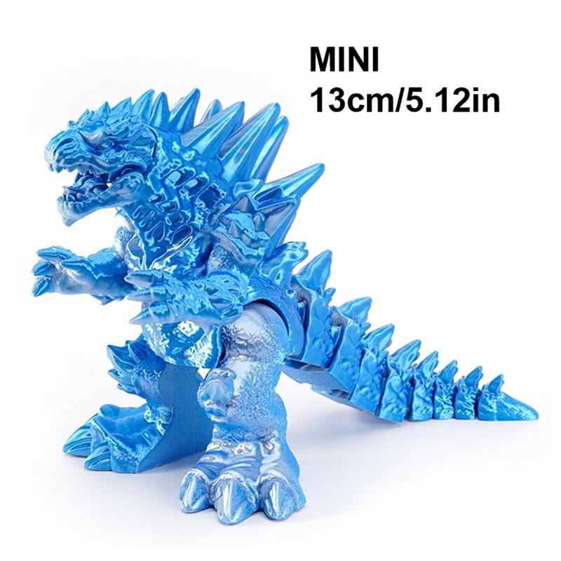 Jucărie Decorativă Dragon cu Articulații Mobile Poate Sta Model Dinozaur Gură Mare Fosilă Dragon Tyrannosaurus Rex Imprimare 3D
