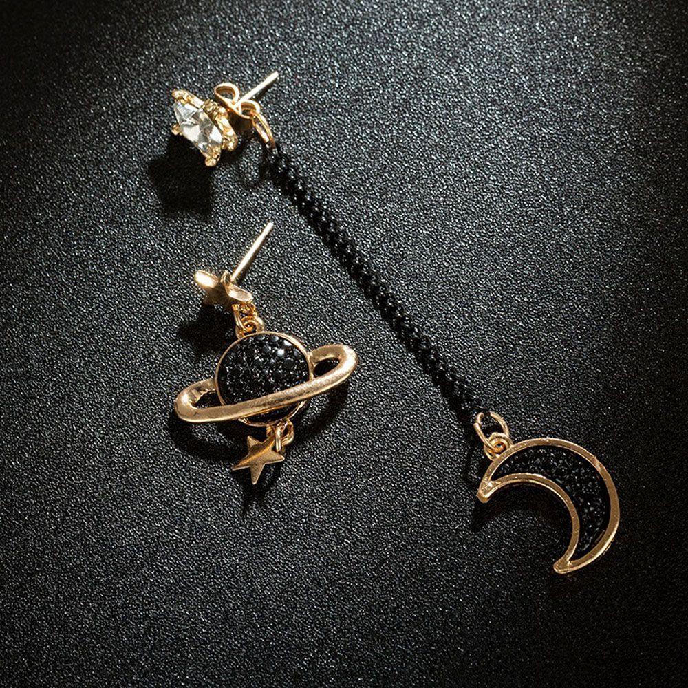 Planet Fashion  Accessories Star And Moon Stud Earrings Jewelry Drop Earrings Dangle  Earrings