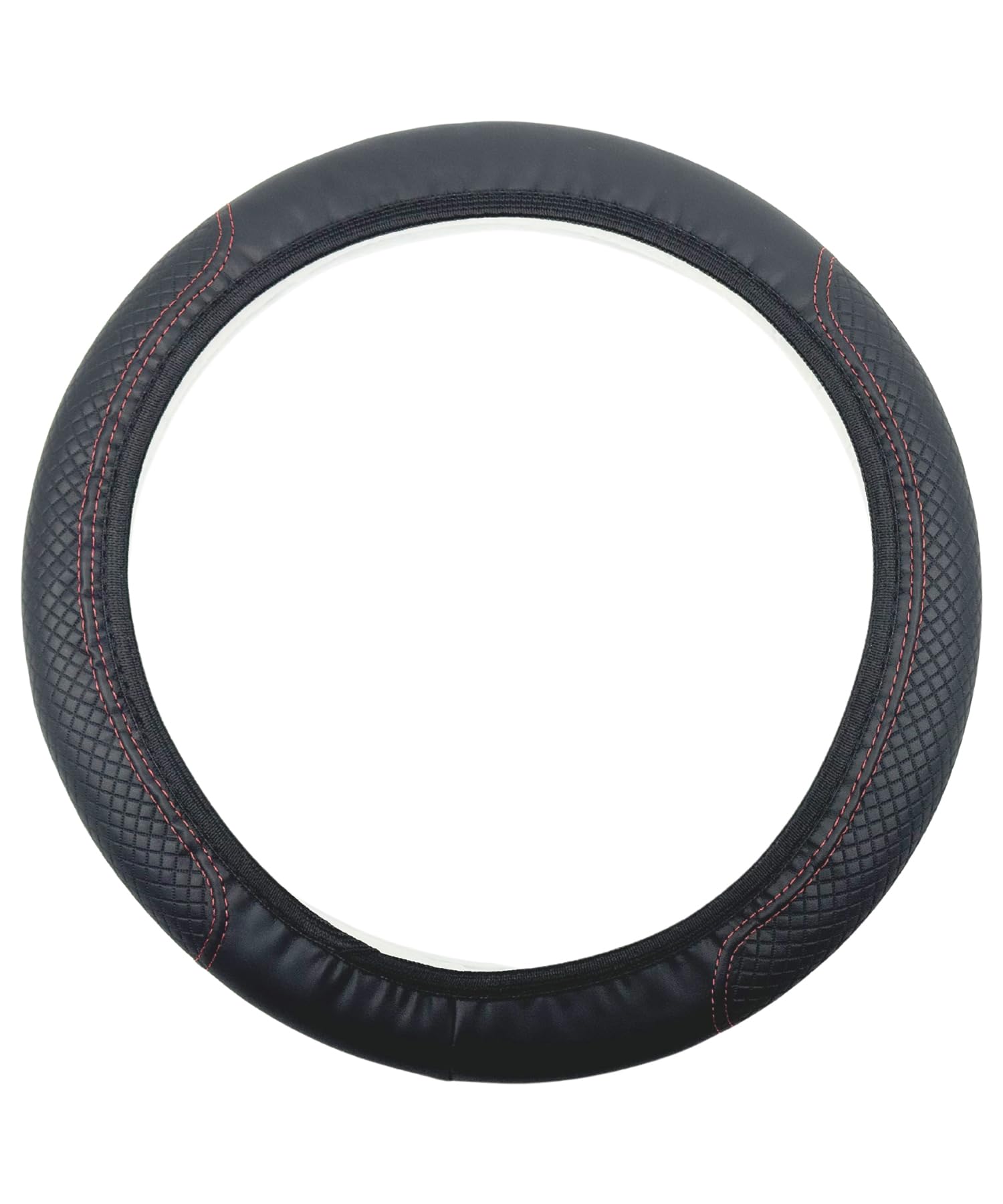 

HTharros Leather Steering Wheel Cover, Anti-Slip, Universal Steering Wheel Cover, For Regular Cars, Light