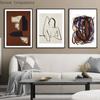 Curve Line Girl Abstract Aesthetic Wall Art Canvas, Nordic Posters and Prints, Picture Mural, Interior Vintage Room Decoration