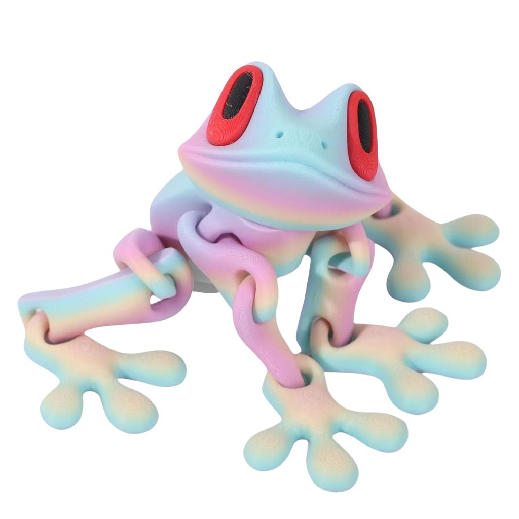 3D Printing Magnetic Refrigerator Sticker W/ Movable Joint Movable Joints Frog Fridge Magnet for Refrigerator Garage Decorations